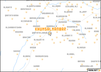 map of Khums al Manbar