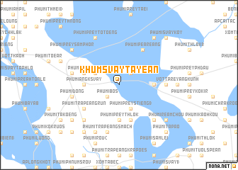 map of Khŭm Svay Ta Yéan