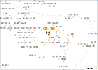 map of Khūnīk