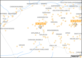 map of Khūnīk