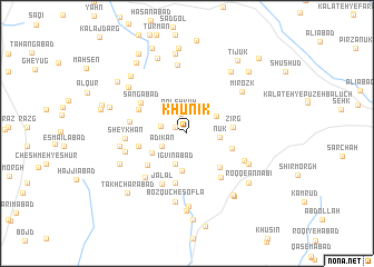 map of Khūnīk