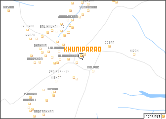 map of Khūni Parāo