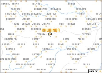 map of Khuổi Mòn