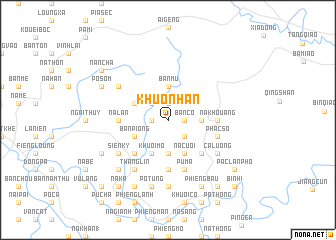 map of Khuô Nhan
