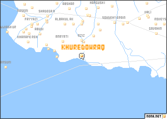 map of Khūr-e Dowraq