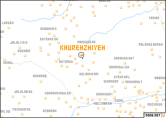 map of Khūreh Zhīyeh