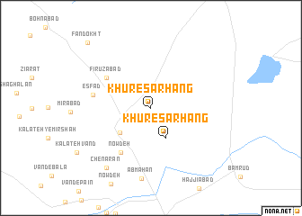 map of Khūr-e Sarhang