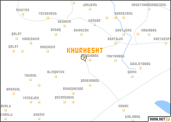 map of Khūrhesht