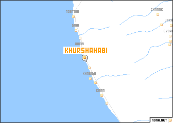 map of Khūr Shahābī