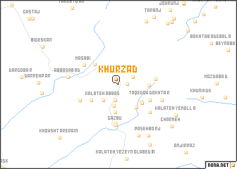 map of Khūrzād