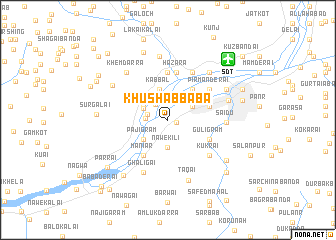 map of Khushāb Bāba