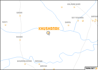 map of Khūshānak