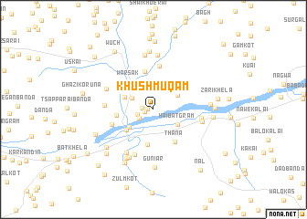 map of Khushmuqām