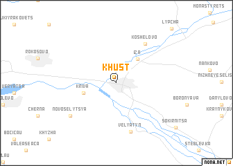 map of Khust