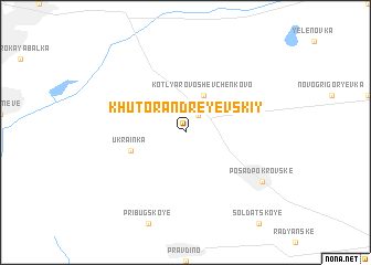 map of Khutor Andreyevskiy