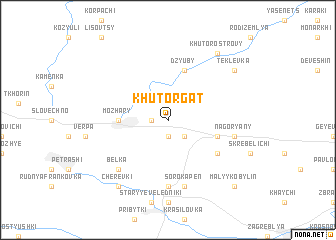 map of Khutor Gatʼ