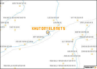 map of Khutor Yelanets