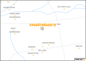 map of Khuwaym ad Daym