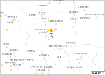 map of Khūy