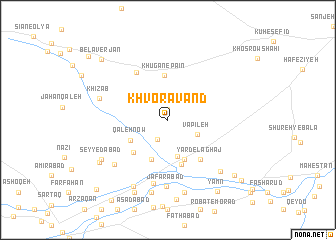 map of Khvorāvand