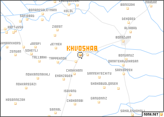 map of Khvosh Āb