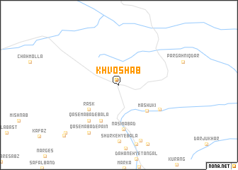 map of Khvoshāb