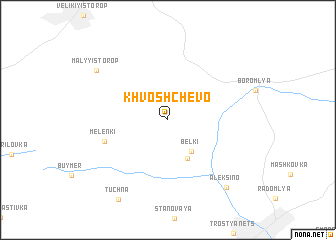 map of Khvoshchevo