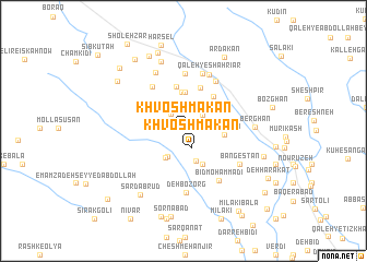 map of Khvosh Makān