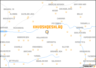 map of Khvosh Qeshlāq