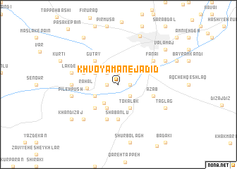 map of Khvoyaman-e Jadīd