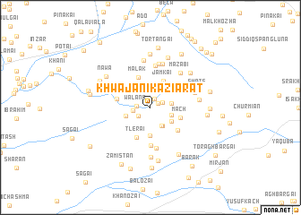 map of Khwāja Nika Ziārat