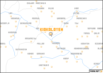 map of Kīā Kalāyeh