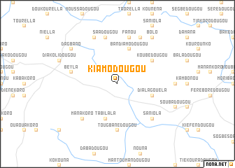 map of Kiamodougou