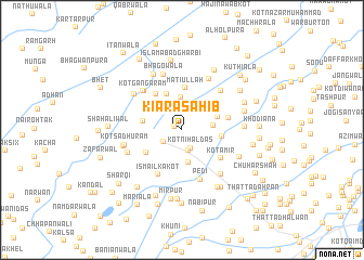 map of Kiāra Sāhib