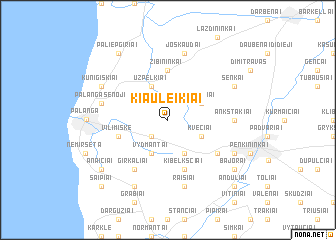 map of Kiauleikiai