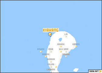 map of Kiawang