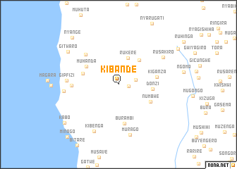 map of Kibande