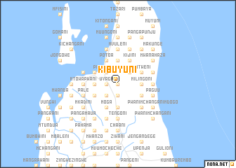 map of Kibuyuni