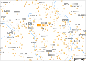 map of Kičava