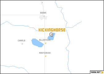 map of Kicking Horse