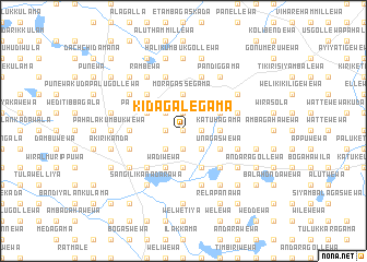 map of Kidagalegama