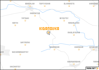 map of Kidanovka