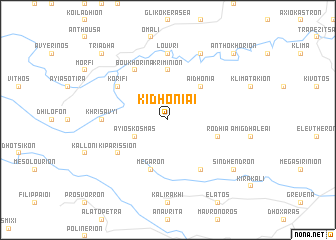 map of Kidhoníai