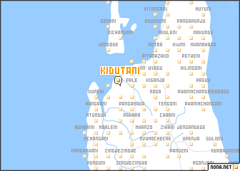 map of Kidutani