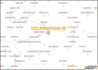 map of Kielanowice Dolne