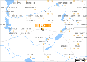 map of Kiełkowo