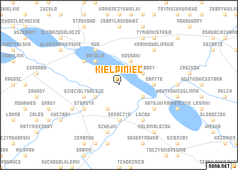 map of Kiełpiniec