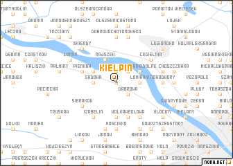 map of Kiełpin