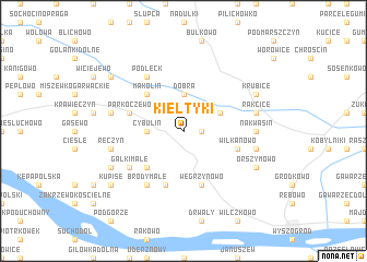 map of Kiełtyki