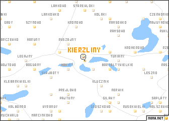 map of Kierzliny